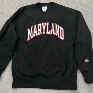 Champion Maryland Reverse Weave Sweatshirt Mens S Athleisure‎ Crew Neck Outdoor
